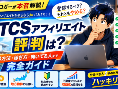 TCSアフィリエイトの評判は？登録方法・稼ぎ方・やめた方がいい人を5年ブロガーが本音解説