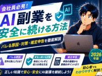 【会社員必見】AI副業を安全に続ける方法｜バレる原因・対策・確定申告を徹底解説(2026年版)