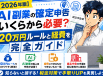 【2026年版】AI副業の確定申告はいくらから必要？20万円ルールと経費を完全ガイド